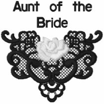 Roses and Lace -  Aunt of Bride embroidered shirts