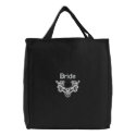 Roses and Lace -  Bride Tote embroidered bags