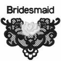 Roses and Lace - Bridesmaid embroidered shirts by WedThreads Roses and Lace - Bridesmaid embroidered shirts