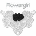 Roses and Lace -  Flowergirl embroidered shirts
