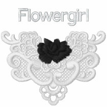 Roses and Lace -  Flowergirl embroidered shirts