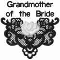 Roses and Lace -  Grandmother of Bride embroidered shirts