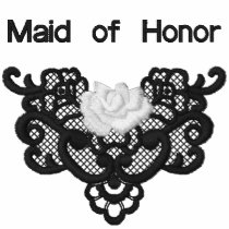 Roses and Lace - Maid of Honor embroidered shirts by WedThreads Roses and Lace - Maid of Honor embroidered shirts