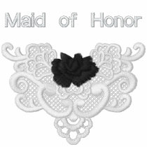 Roses and Lace - Maid of Honor embroidered shirts by WedThreads Roses and Lace - Maid of Honor embroidered shirts