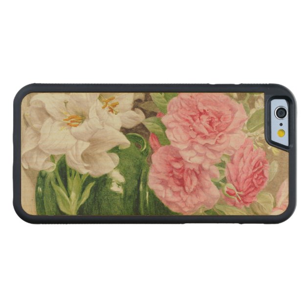 Roses and Lilies Carved® Maple iPhone 6 Bumper Case-3