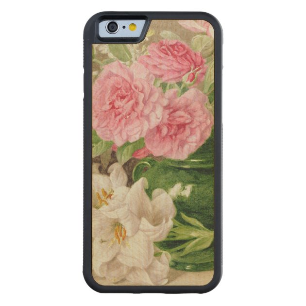 Roses and Lilies Carved® Maple iPhone 6 Bumper Case