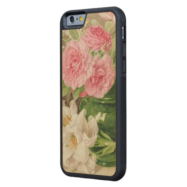 Roses and Lilies Carved® Maple iPhone 6 Bumper Case