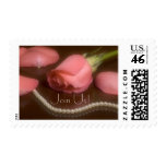 rose, pearls, pink, wood, reflection, wedding,