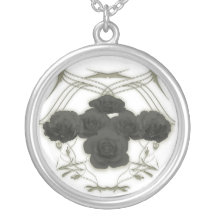 Roses and Tribal Graphics: Necklace