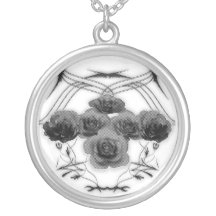 Roses and Tribal Graphics: Necklace