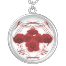 Roses and Tribal Graphics: Necklace