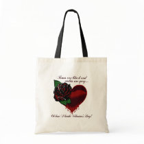 Roses Are Black Poem Bags
