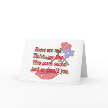 Roses Are Red...Blank cards