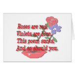 Roses Are Red...Blank Greeting Card