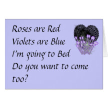 Roses are Red funny valentines Card