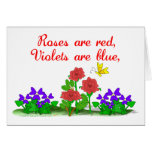 Roses are Red Garden Card Template