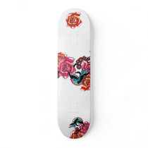 Roses & Birds Skateboard by tonivee Roses & Birds Skateboard