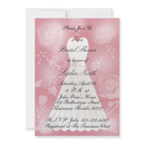 Roses Blush Bridal Shower Invitation