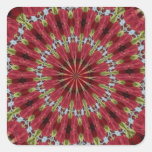 Roses Bouquet Kaleidoscope Under Glass 1 Sticker