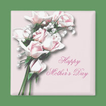 Roses Bouquet Mother's Day Magnet by elenaind Roses Bouquet Mother's Day Magnet