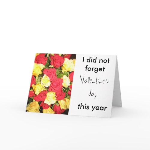 Roses card