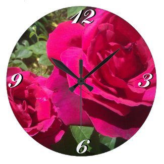 Roses Clock