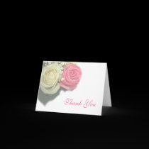 roses, floral, wedding, Thank You Card, template