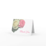 roses, floral, wedding, Thank You Card, template