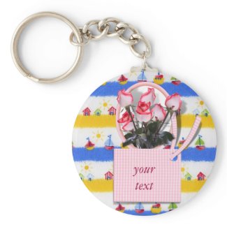 Roses for Someone special on Mother's Day keychain