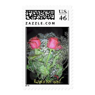 Roses for you! stamp