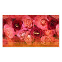 Roses Gift Tag business cards
