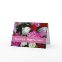 Roses Happy Birthday Card card