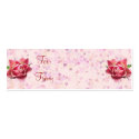 Roses Harmony Gift Tag business cards