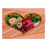 Roses & Hearts I Love You card- any occasion