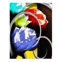Roses in Abstract Postcards