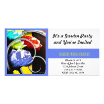 Roses in Abstract Save the Date Photo Card