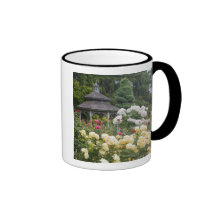 Roses in bloom and Gazebo Rose Garden at the Coffee Mugs