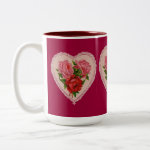 Roses in Heart Mug mug