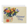Roses Iris and Carnations Retirement Custom Announcements