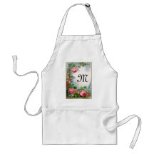 ROSES & JASMINES MONOGRAM APRON