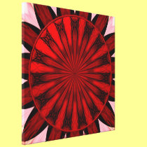 Roses Kaleidoscope Under Glass #25 canvas prints