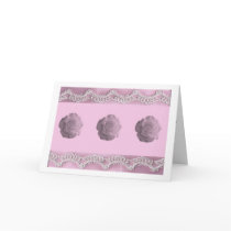 Roses & Lace Valentines Day Card - Simple