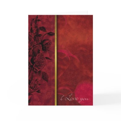 images of roses and hearts. Roses-n-Hearts Greeting Card