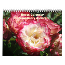 Roses Office Calendar Start in any Month Assistant
