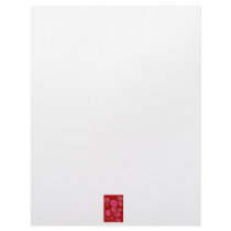 Roses Painting red background abstract Letterhead Design