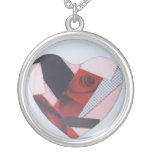 Roses Patchwork Heart Pendants