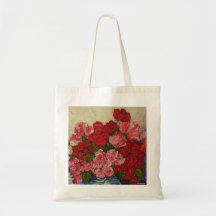 Roses & Peonies Tote Bag