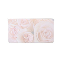 Roses pink personalized address labels