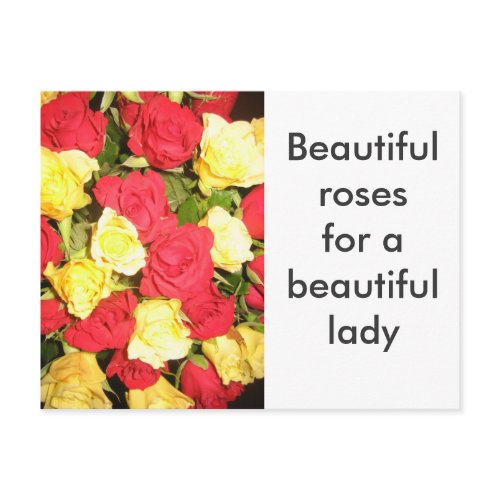 Roses postcard