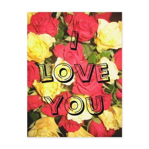 Roses postcard